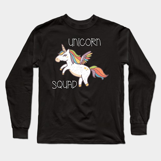 Cool Unicorn Squad product for Girls Funny Unicorn Design Long Sleeve T-Shirt by merchlovers